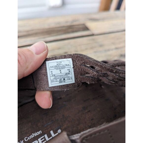 Merrell District Mahana‎ Sandals women's size 8 brown criss cross strappy ankle - Picture 8 of 9